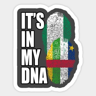 Nigerian And Central African Mix Heritage DNA Flag Sticker